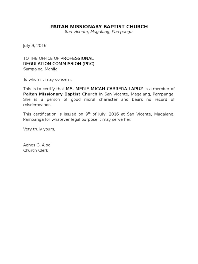 commendation certificate wording