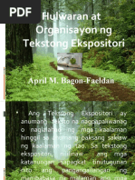 Hulwaran at Orga NG Tekstong Ekspositori