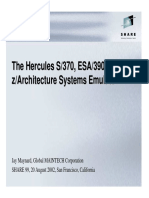 The Hercules S/370, ESA/390, and Z/architecture Systems Emulator