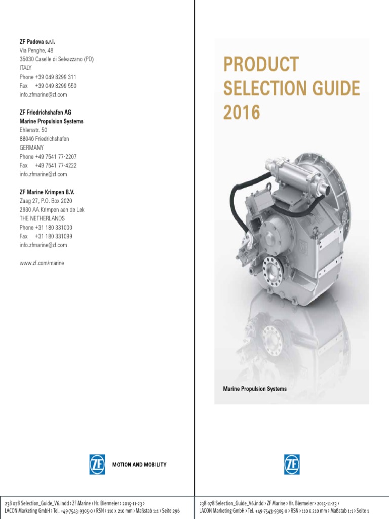 ZF Product Selection Guide 2015 en PDF