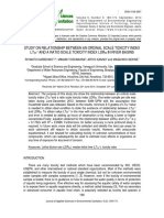 Study On Relationship Between An Ordinal Scale and A Ratio Scale of Toxicity Index in River Basins