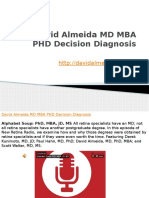David Almeida MD MBA PHD Decision Diagnosis