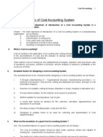 COst Accounting Systam