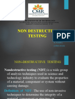 Non Destructive Testing: CMR Institute of Technology