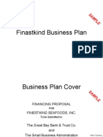 Finastkind Business Plan: SA M PL E