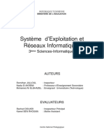 Systeme D Nexploitation Et Reseaux Informatiques 3eme Annee Sciences Informatique PDF