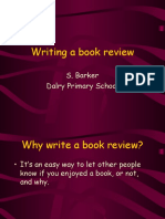 Writing A Book Review: S. Barker Dalry Primary School