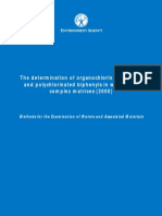The Determination of Organochlorine Pesticides and Polychlorinated Biphenyls in Waters and Complex Matrices (2000)