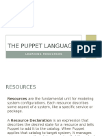 The Puppet Language: Learning Resources