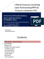 Innovative Bond Issuance Involving Public Private Partnership and Private Finance Initiative