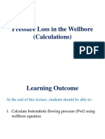 Pressure Loss in The Wellbore (Calculations)