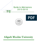Guide To Admissions 2015-2016
