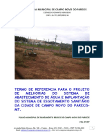 TERMO DE REFERENCIA PARA O PROJETO DE SISTEMA DE ABASTECIMENTO DE AGUA CAMPO NOVO PARECIS.pdf