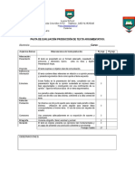 Pauta de Evaluacion Textos Argumentativos