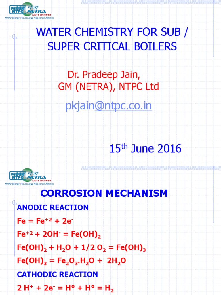 Super Critical Boiler Water Chemistry Corrosion Boiler