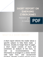 Cyber Crime Short Proposal