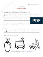 Traceable Alphabet Letter A