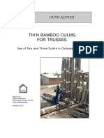 Thin Bamboo Culms For Trusses