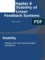 The Stability of Linear Feedback Systems: Romero, Karen C