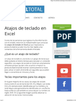 Atajos de Teclado en Excel - Excel Total