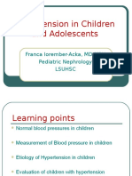 Hypertension in Children and Adolescents