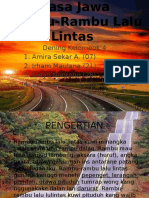 Tugas Bahasa Jawa (Rambu-Rambu Lalu Lintas)