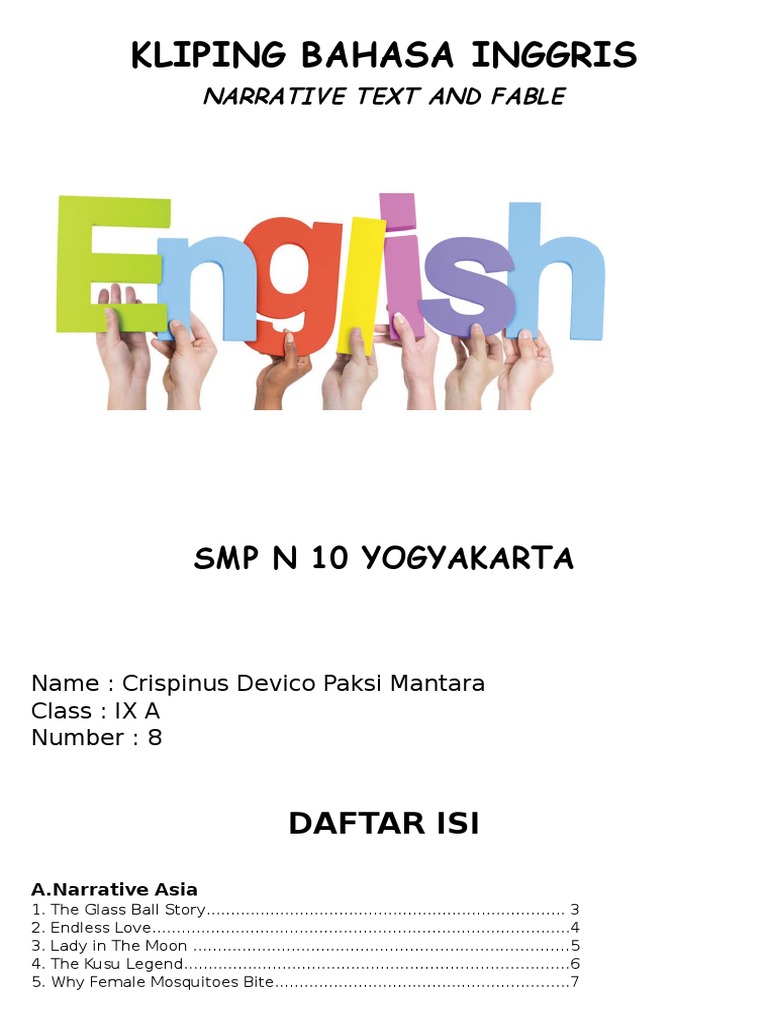 Kliping Bahasa Inggris