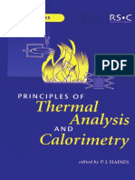 Principles of Thermal Analysis-J.p Haines PDF