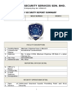 Total High Security Services Sdn. BHD.: Weekly Security Report Summary