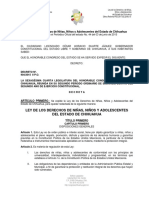 Ley de los Derechos de Niñas, Niños y Adolescentes del Estado de Chihuahua