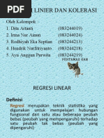 Download RegresiLinierDanKolerasippt2003byHendrikNurfitriantoSN34415203 doc pdf