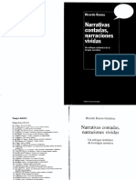 Nrrativas Contadas Narraciones Vividas PDF