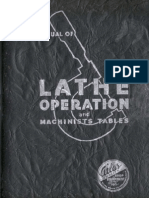 Manual of Lathe Operations and Machinists Tables, Atlas Press Co.