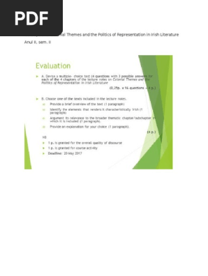 Course Evaluation