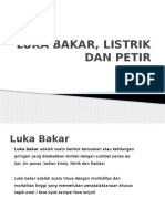 Luka Bakar, Listrik Dan Petir