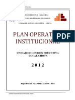 Plan Operativo Institucional2012