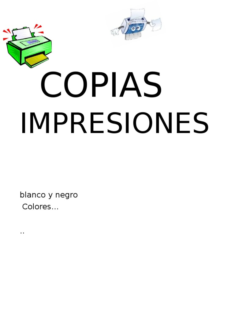 Copias Impresiones