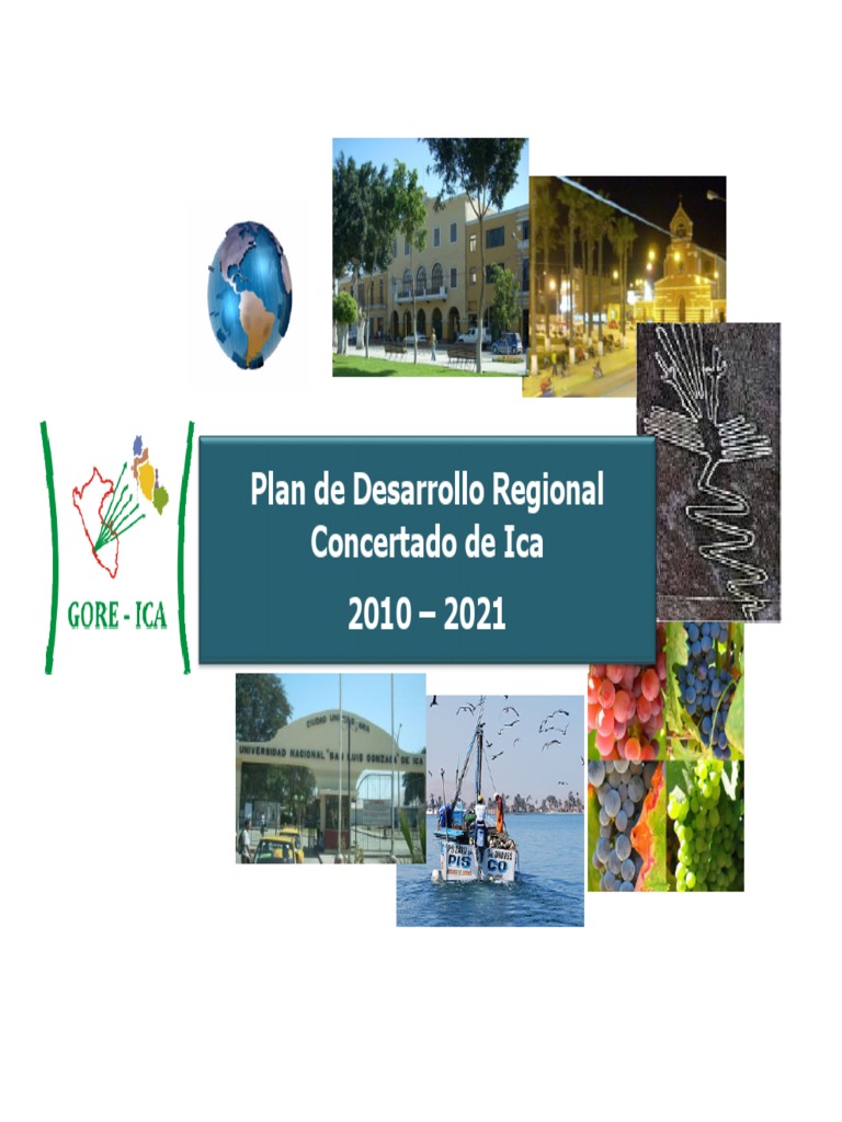 Plan de Desarrollo Regional Concertado 2010 - 2021 Ica | PDF ...