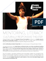 Mentoring, Literacy: Culturally Responsive Theater