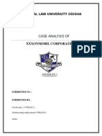 Case Analysis Of: Exxonmobil Corporation