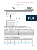 Test de Evaluare Initalacl - Ix