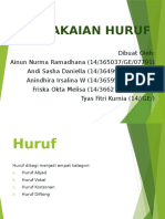 Pemakaian Huruf