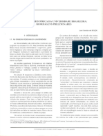 Evolução histórica da universidade brasileira: abordagens preliminares