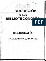 Introduccion A La Biblioteconomia Taller 10 11 y 12