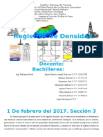 El Registro de Densidad Es Aquella Que Mide La Densidad de La Formación y La Relaciona Con La Porosidad