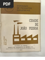 Banco Do Nordesde. Consumo de Produtos Indistriais. João Pesso