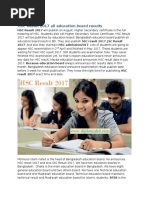 HSC Result 2017 All Education Board Results