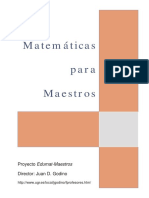 Libro de Matematicas Para Maestros-Godino
