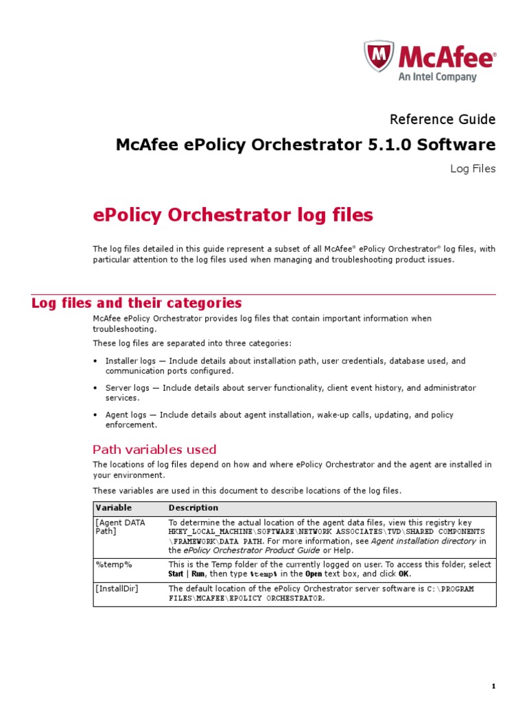 Epo 510 RG Log Files 0-00 En-Us | PDF | Windows Registry | Computer File