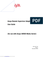 Avaya Remote Supervisor S8500